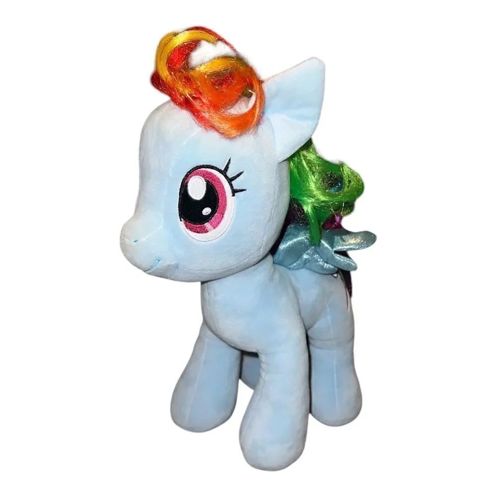 Build A Bear My Little Pony Rainbow Dash Plush Horse Blue 2013 EUC